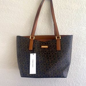 NWT Calvin Klein Logo Tote Bag